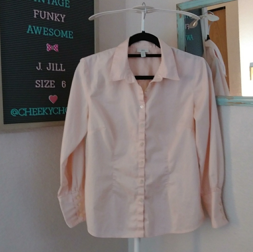 FINAL PRICE·LAST DAY J. Jill peach button down